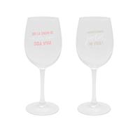 Mr Wonderful Woa08920Es Set De 2 Copas De Vino Para Brindar (Y Lo Que Surja), Multicolor, 360 Mililitros.