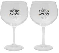 Mr. Wonderful WOA2212288ESZ0 Copa, Estoy en modo avión Transparente, Estándar (Paquete de 2)