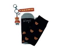 Mr. Wonderful You Are The Beary Best Kit de calcetines + llavero Unisex adulto (Pack de 1)