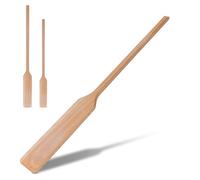 MR. WOODWARE Espátula de madera extra larga de 60 cm, cuchara de madera de haya para cocinar, mezclar, preparar en ollas grandes - Utensilios de cocina resistentes, paletas planas de mango largo