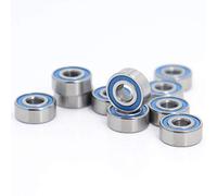 MR104RS Rodamiento de color 4 * 10 mm ABEC-3 for Hobby Electric RC Car Truck MR104 RS 2RS Rodamientos bolas MR104-2RS Azul sellado 10PCS