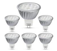 MR16 LED Light Bulb GU5.3 Lamp 7W Spot 12V 2700K Warm White 50W Halogen Equivalent No Flicker Aluminum 560LM 38 Deg 6Pack