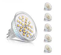 MR16 LED Reflector Lamp GU5.3 400Lm Replacement for 50W Halogen 4W 12V AC/DC Warm White 120 Degree Beam Angle 5PACK Warm White 3000K (Cold White 6000K)