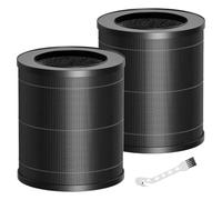 MR2566 - Filtro de repuesto compatible con MERONTE MR2566 y ME2566 purificador de aire 3 en 1 H13 de repuesto, filtro de carbón activo contra el polen y el pelo de animales (2 unidades)