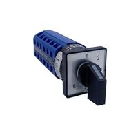 MRANADLDF Interruptor de Leva Giratorio Universal LW26-10/6 Seis Secciones, Dos Cables y 6 vías con Orificio Apertura 16 mm