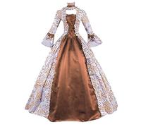 Mrat Vestidos vintage medievales para mujer, vestido renacentista, rococó, barroco, María Antonieta, vestidos de baile victorianos, vestidos de baile victorianos, vestido de fiesta victoriana, vestido