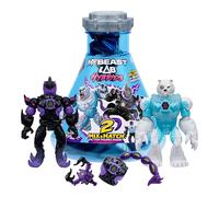 MrBeast Lab Hybrids Pack múltiple, CREA 2 Figuras de acción híbridas con Piezas Intercambiables, Piezas de Golden Panther Dragon, infinitas Combinaciones, más de 30 Bestias para coleccionar