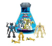 MrBeast Lab Hybrids Pack múltiple, CREA 2 Figuras de acción híbridas con Piezas Intercambiables, Piezas de Golden Panther Dragon, infinitas Combinaciones, más de 30 Bestias para coleccionar