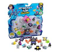 MrBeast Lab Swarms Serie Mega-Tech: Sal del Laboratorio y prepárate para la Batalla. Colecciona más de 80 Swarms únicos. Pack de 14 Incluye 13 Micro Beasts, 1 Mega Swarm y guía del coleccionista.