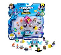 MrBeast Lab Swarms Serie Mega-Tech: Sal del Laboratorio y prepárate para la Batalla. Colecciona más de 80 Swarms únicos. Pack de 14 Incluye 13 Micro Beasts, 1 Mega Swarm y guía del coleccionista.
