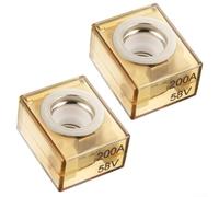 MRBF Fusibles de terminal 2 piezas 100-300 A IP66 impermeables para uso marino, RV, grúa, EV, compatible con cajas de fusibles de perno M8 y sistemas de batería (200 A)