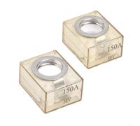 MRBF Fusibles de terminal 2 piezas 100-300 A IP66 impermeables para uso marino, RV, grúa, EV, compatible con cajas de fusibles de perno M8 y sistemas de batería (150 A)