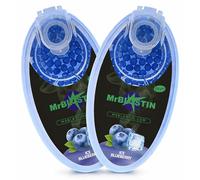 MrBlastin 200 piezas 2 paquetes de arándano menta mentol cigarrillos bolas dispensador caja de sabor pop cápsulas aroma puerta trituradas bolas cápsulas para inserción de filtros Haga clic en Perlas