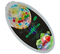 MrBlastin Estuche Dispensador de 100 Bolas de Trituración Mixtas para Cigarrillos con Aroma Pop Saborizado, Cápsulas para Inserción de Puntas de Filtro, Click en Perlas (Mixto)