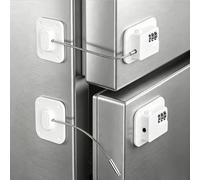MrBullock Paquete de 2 cerraduras de nevera para niños sin llave para gabinetes de seguridad para niños, armarios, cajones, ventanas, aparatos eléctricos