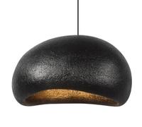 MRBVAOXVD Candelabras,Creativo 15.7" Japonés Negro de Resina Lámpara,Decoración Del Hogar Luz Colgante,Luz Colgante de la Base E27,Interior Ajustable de Altura de la Lámpara Del Techo para la Isla de