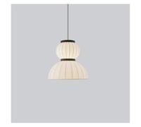 MRBVAOXVD Candelabras, Estilo Nórdico Seda Colgante Luz Arte Retro Diseño de Linterna B & Sala de Comedor Iluminación Dormitorio Lámpara Accesorios/3 Color Cambiable/C. B.