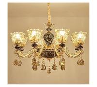 MRBVAOXVD Candelabras, Francéses de Lujo Sala de Estar Lámparas de Dormitorio Atmósferamalista Cerámica Lámpara de Escalera de Luz/Luz Caliente/8 Luces