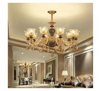 MRBVAOXVD Candelabras, Francéses de Lujo Sala de Estar Lámparas de Dormitorio Atmósferamalista Cerámica Lámpara de Escalera de Luz/Luz Caliente/10 Luces