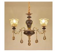 MRBVAOXVD Candelabras, Francéses de Lujo Sala de Estar Lámparas de Dormitorio Atmósferamalista Cerámica Lámpara de Escalera de Luz/Variable/3 Luces