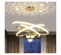 MRBVAOXVD Candelabras, Lámpara Creativa Sala de Comedor Mesa Cocina Colgante Llevó Luz Estrella Diseño Colgante Lámparas de Techo Modestas para la Habitación/3 Colores/Orod40 60 80Cm