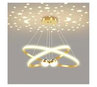 MRBVAOXVD Candelabras, Lámpara Creativa Sala de Comedor Mesa Cocina Colgante Llevó Luz Estrella Diseño Colgante Lámparas de Techo Modestas para la Habitación/Dimmable/Orod40 60 cm