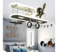 MRBVAOXVD Candelabras, Lámpara de Avión Led para Habitación de Niños, Luz de Techo de Protección Ocular, Lámpara Colgante Creativa para el Estudio de Niños