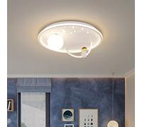 MRBVAOXVD Candelabras, Lámpara de Techo de Astronauta Nórdico Creativo, Decoración de la Habitación Infantil, Diseño de Planeta Y Astronauta, Luminaria de Dormitorio de Estudio/C/Infinitamente