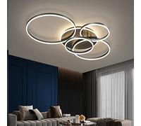 MRBVAOXVD Candelabras, Led Luz Colgante de Techo Atenuable para el Dormitorio - Lámpara de Moderna con Control Remoto, Lámpara de Techo de Geometría Re- Luz de Techo de Lavado para el Comedor - Brillo