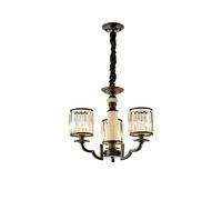 MRBVAOXVD Candelabras, Luces de Comedor, Lámpara de Americano E14 - Mejora el Ambiente Y el Lujo con Diseño Moderno Creativo - Lámparasas para el Hogar O Luces Del Dormitorio/Negro./3 Cabeza