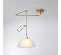 MRBVAOXVD Candelabras, Luz Colgante Ajustable, Lámpara de Sombra de de Brazo Oscilante Moderno para Dormitorio Sala de Estar - E27 1-Luz Interior Techo Colgante, Lámpara de Mesa de Comedor - Solución