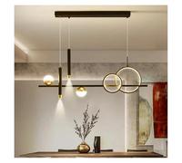 MRBVAOXVD Candelabras,Malista Moderno Llevó Luces Colgantes Lámpara de Punto para Mesa de Cocina Comedor Sala de Oficina Decoración Accesorio/Negro/Cálido