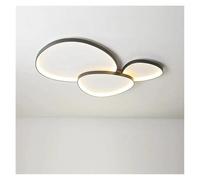 MRBVAOXVD Candelabras,Malista Nórdico Llevó Lámpara de Techo para Sala de Estar Dormitorio Oficina Lámpara Colgante Decoración Del Hogar Iluminación/Cálido/Negro 42Cm