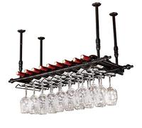 MRBVAOXVD Estantes para Vino, Botellero/Soporte Colgante para Copas de Vino Tinto/Soporte Colgante para Copas Boca Abajo/Bar Creativo para el Hogar/Botellero con Soporte Colgante para Copas/80*30 cm
