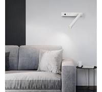 MRBVAOXVD Lámparas de Pared, Lámparas de Pared Led Lámpara de Pared Interior Rotación Ajustable 90 ° + 330 ° Wall Sconce Reflector de Lectura Moderno de Aluminio para la Oficina Del Hotel Del Dormitor