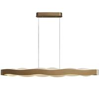 MRBVAOXVD Lámparas, Lámpara de Acero Inoxidable Led Moderna para Sala de Estar Dormitorio Comedor - Simple Nube Chapado Mar Luz Rectángulo Accesorios de Lujo/Rectáulo100Cm