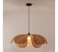 MRBVAOXVD Lámparas, Lámpara de Arte de Pétalos de Ratán - Iluminación de Ratán Tejido Hecho a Mano para Homestay, Restaurante, Decoración Del Dormitorio - Elegante Interior de Luz Colgante - Impresion