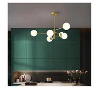 MRBVAOXVD Lustras, Bola de Vidrio Moderna Llevó Lámpara de Techo para Dormitorio Salón Comedor Mesa Lámpara Colgantes Iluminación/Cálido/Luz B6