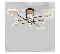 MRBVAOXVD Lustras, Lámpara Led Nórdica para el Hotel Comedor Dormitorio Vestíbulo Sala de Estar Estudio Restaurante Cafetería Sala Oficina Interior Lámpara Del Hogar/Dimmable/6 Cabezas