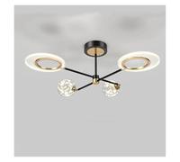 MRBVAOXVD Lustras, Lámpara Led Nórdica para el Hotel Comedor Dormitorio Vestíbulo Sala de Estar Estudio Restaurante Cafetería Sala Oficina Interior Lámpara Del Hogar/Dimmable/4 Cabezas