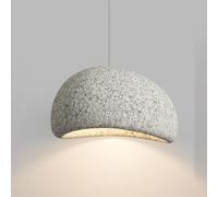 MRBVAOXVD Luz Colgante de Resina con Sombra de Poliestireno de Hormigón Creativo - Elegante Estilo Wabi-Sabi Llevó la Lámpara para Dormitorio, Salón, Comedor, Pasillo, Isla de Cocina Y Techo de Bar/a/