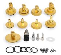MRCARTOOL Juego de 10 adaptadores de freno de coche para F118/F109 con 9 pastillas de freno y 1 kit de herramientas láser para Ford Mazda Honda