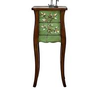 MRDAER Mesita de Noche Mesita de Noche Mesa Auxiliar Mesa Auxiliar Pintada de Madera Maciza Mesa Auxiliar Pequeña Mesa de Centro Mesita de Noche Mesa de Aperitivos Gabinete de Almacenamiento, Sala de