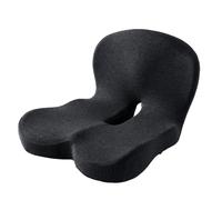 MRDEER Cojin Antiescaras, Cojin Viscoelastico, Cojin Silla Oficina, Cojín de Asiento de Espuma viscoelástica, Cojin Coxis Ortopedico Antiestrés Eficaz, Favorece la Circulación Sanguínea (Negro)