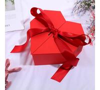MRDLKNX Caja de regalo en forma de corazón, ideas románticas de aniversario para mujeres, cesta de regalo de cumpleaños perfecta para novia, madre, esposa, regalo del día de San Valentín (caja vacía