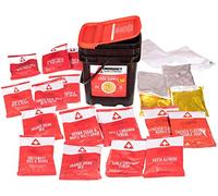 MRE Meals - Suministro de alimentos de emergencia liofilizados de 124 porciones, paquete de preparación definitivo, multicolor