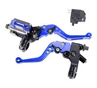 MRELC - Juego universal de palanca de embrague de cilindro maestro de freno CNC para motocicleta, 7, 8, 22 mm, compatible con Harley, Honda, Kawasaki, Suzuki, Yamaha, diámetro del pistón de 12,7 mm,