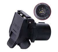 MRELC USCAR - Adaptador de enchufe de remolque de 7 vías, bloqueo giratorio de 7 vías, compatible con Silverado Chevy GM modelo OEM, paquete de remolque de fábrica y enchufe USCAR requerido