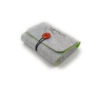 MRGC Bolsa de transporte de fieltro suave para Nintendo GBA/GBC/GBP, Anbernic RG351V, Retroid Pocket 1, funda de viaje portátil, bolsa protectora para consola de juegos retro de mano (gris)