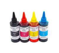 MRHZKE 100ml 4color Tinte Tinta Compatible con 932 933 Los Cartuchos de Tinta Funciona con OfficeJet 6100 6600 6700 7110 7610 7612 7510 Impresoras